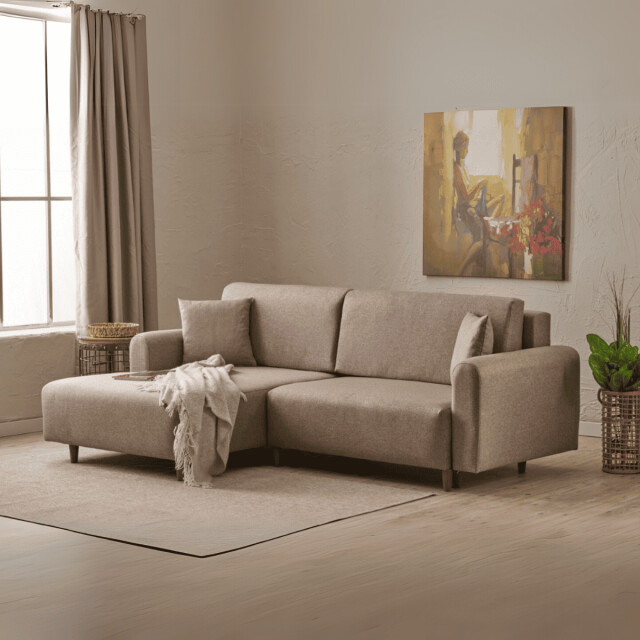 CaliCosy Hoekbank met slaapfunctie en linkse chaise longue in stof l246 cm mane 3079782 large