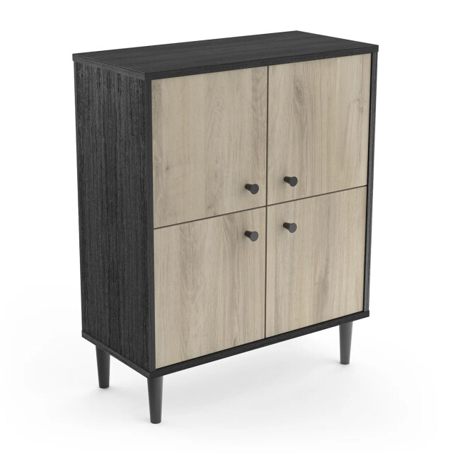 CaliCosy Klein 4-deurs hout buffet l61cm arty 2937101 large