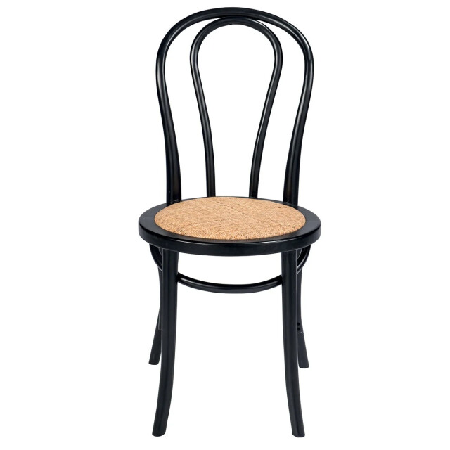 Signature Beukenhouten en zwarte rotan stoelen troquet set van 2 3038731 large