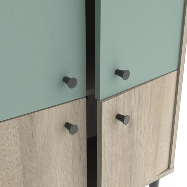CaliCosy Klein 4-deurs hout buffet l61cm arty 2937102 large