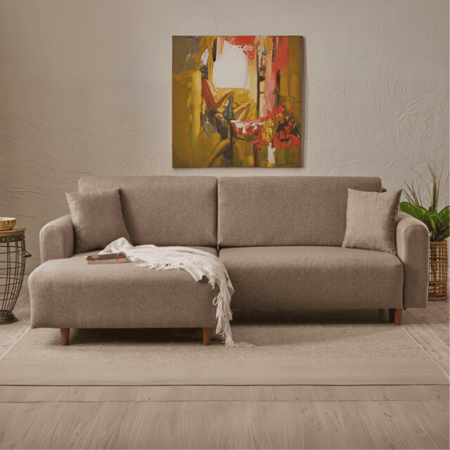 CaliCosy Hoekbank met slaapfunctie en linkse chaise longue in stof l246 cm mane 3079782 large