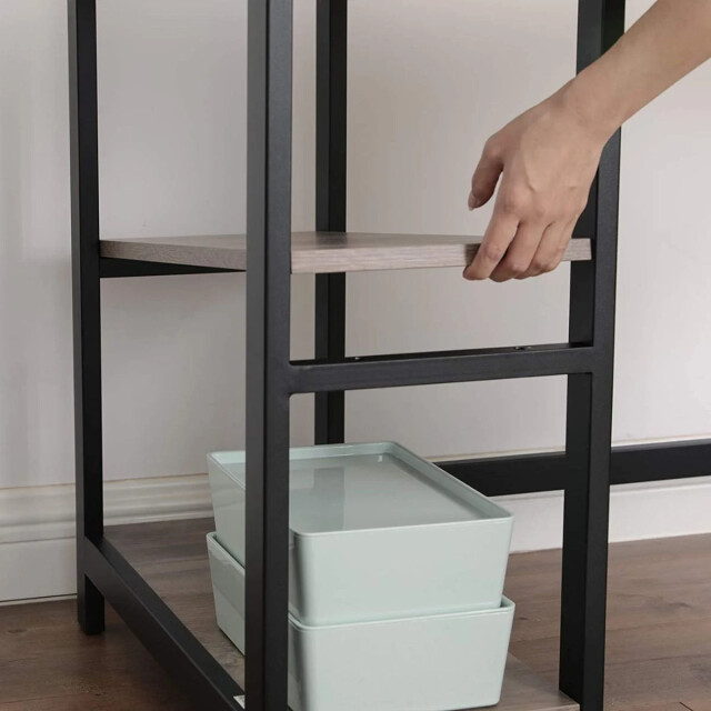 CaliCosy Hoekbureau met 2 niveaus industriële stijl 2930210 large