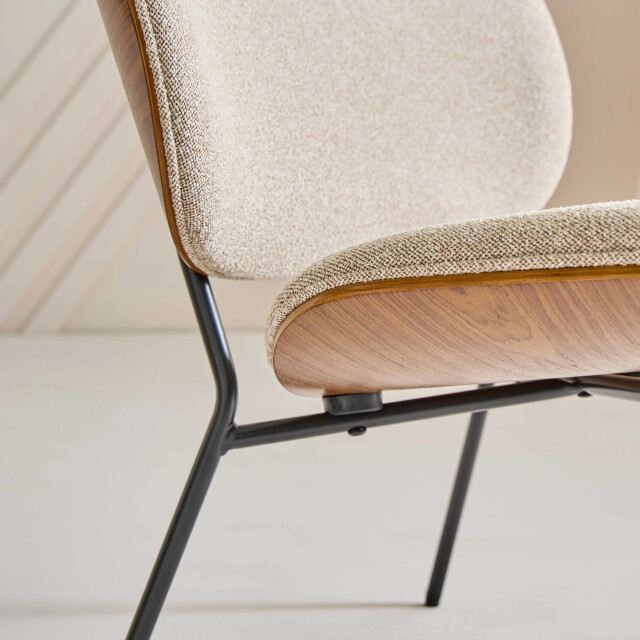 Signature Fauteuil in écru stof h68 cm serge 3066910 large