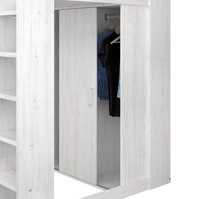 CaliCosy Hoogslaper wit met bureau en opbergruimte 90x200 cm higher 2930597 large