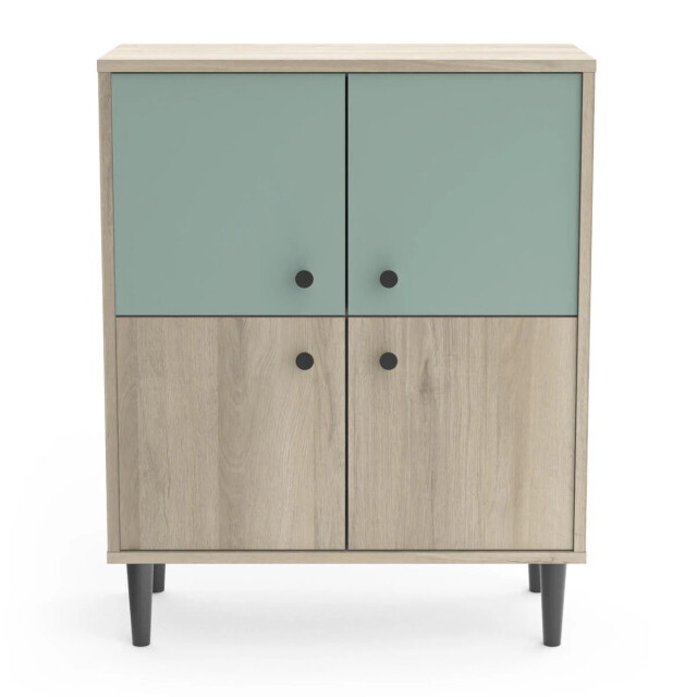 CaliCosy Klein 4-deurs hout buffet l61cm arty 2937102 large