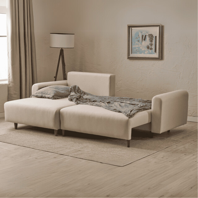CaliCosy Hoekbank met slaapfunctie en linkse chaise longue in stof l246 cm mane 3079783 large