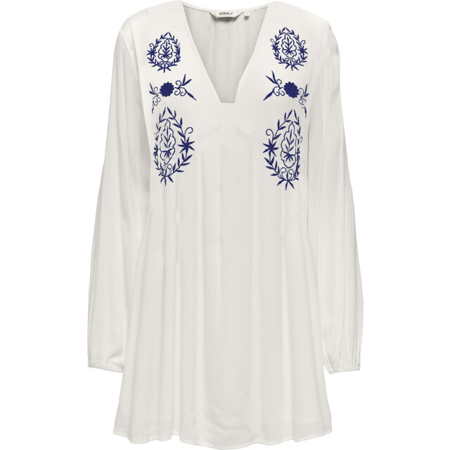 Only Onlthyra sl emb vest wvn cloud dancer/mazarin 15355338-177922002 large