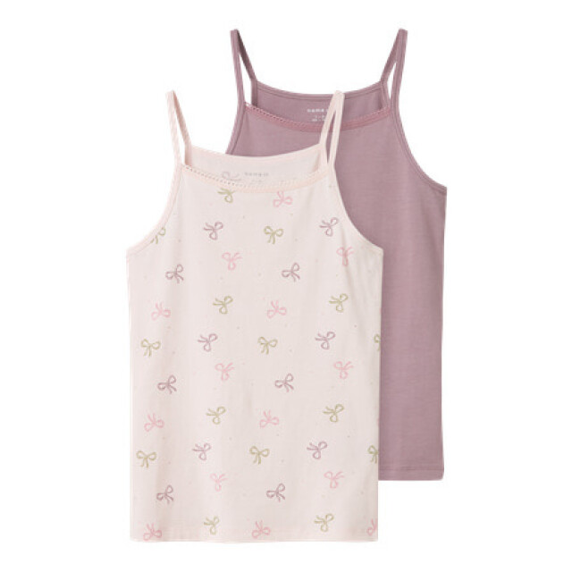 Name It Winter ondergoed meisjes - 2p top nkfstrap 13241985-4737392-Barely Pink large
