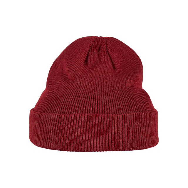 Urban Classics Childrens/kids patch leather patch logo beanie (set van 2) UTTN519_charcoalburgundy large