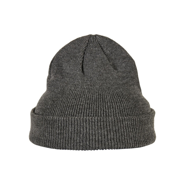 Urban Classics Childrens/kids patch leather patch logo beanie (set van 2) UTTN519_charcoalburgundy large