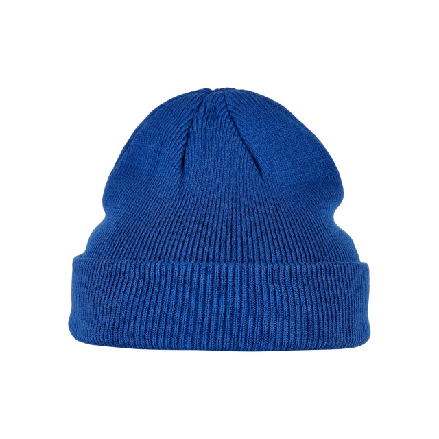 Urban Classics Childrens/kids patch leather patch logo beanie (set van 2) UTTN519_blackroyalblue large