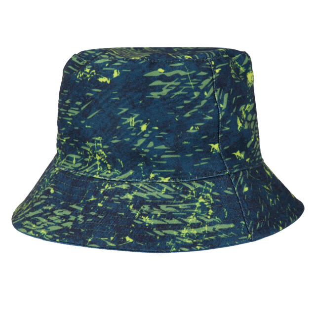 Regatta Kinder/kinder scratch omkeerbare emmer hoed UTRG10797_piquantgreenmoroccanblue large