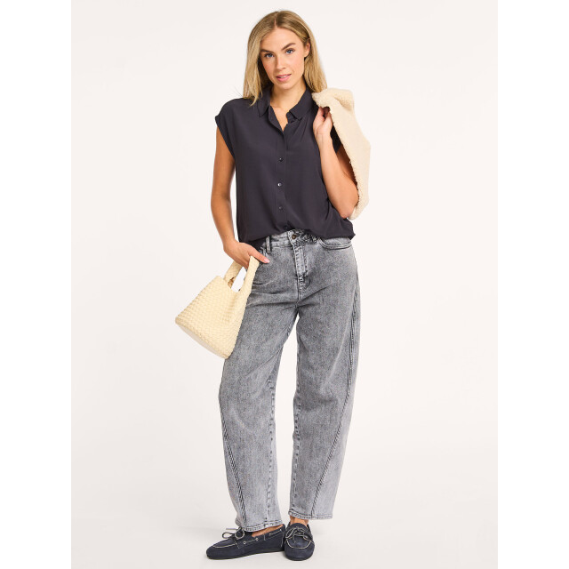 By-Bar Amsterdam kiek viscose top 109052 701 graphite 06613.970.0001 large