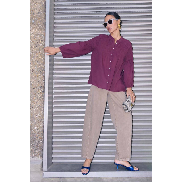 By-Bar Amsterdam lilly blouse 25512050 776 pecan 06615.680.0010 large