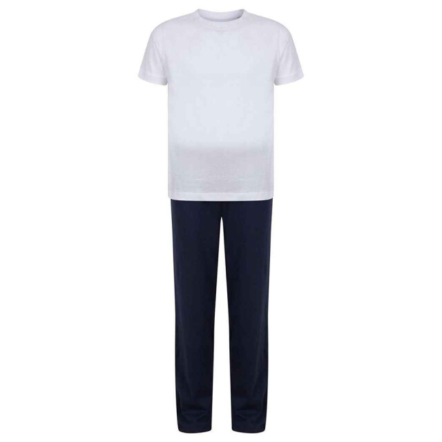 Towel City Gewone pyjamaset voor kinderen UTLT5056_whitenavy large