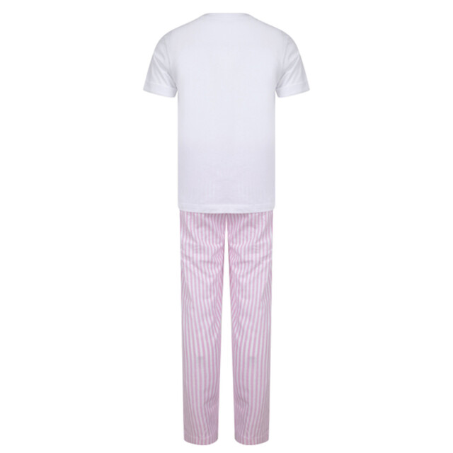 Towel City Pyjamaset met streepjes voor kinderen UTLT5053_whitepink large