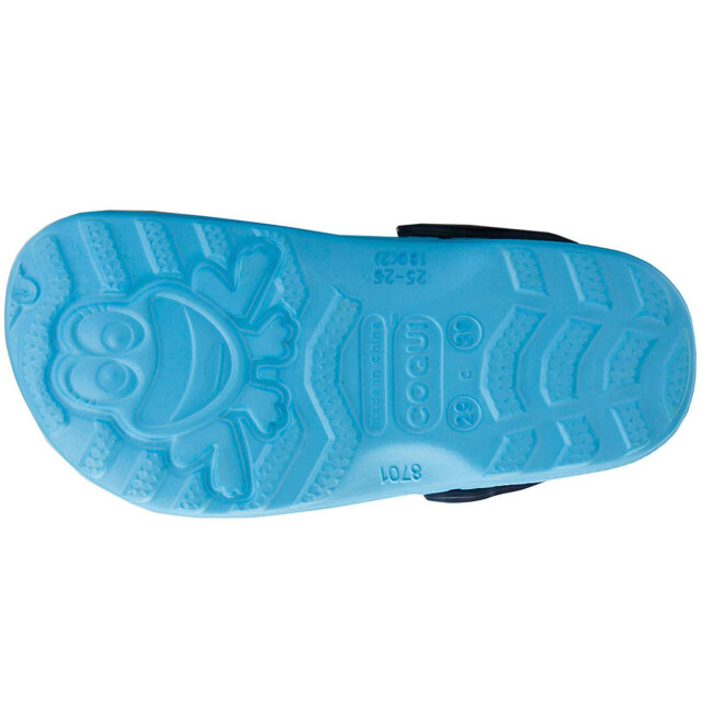 Coqui Kinder/kinder kleine kikker klompen UTMR2126_blue large