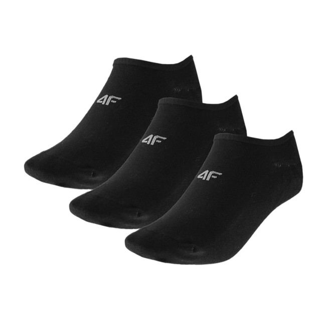 4F No show sokken met logo voor heren (set van 3) UTFO159_deepblack large