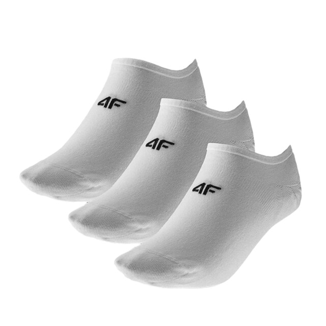 4F No show sokken met logo voor heren (set van 3) UTFO159_white large