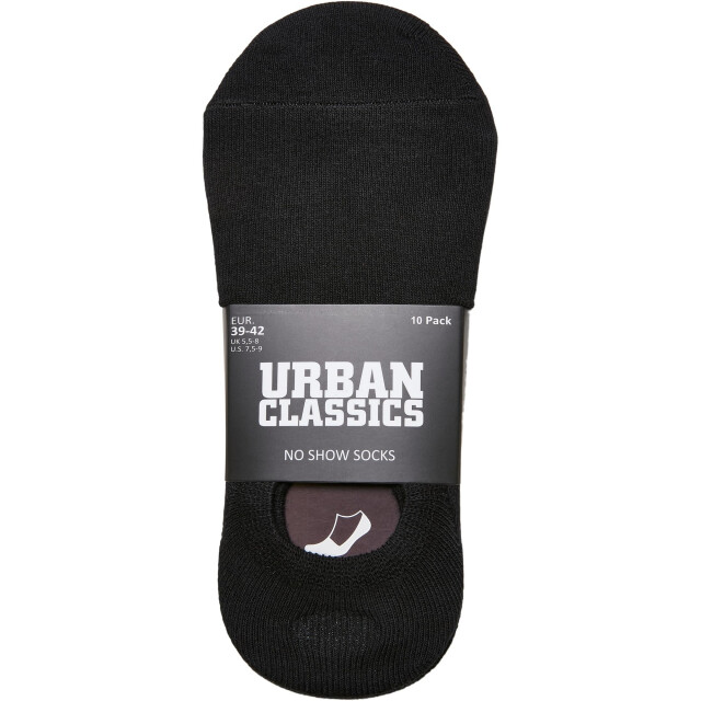 Urban Classics Effen heren binnensokken (set van 10) UTTN1341_black large