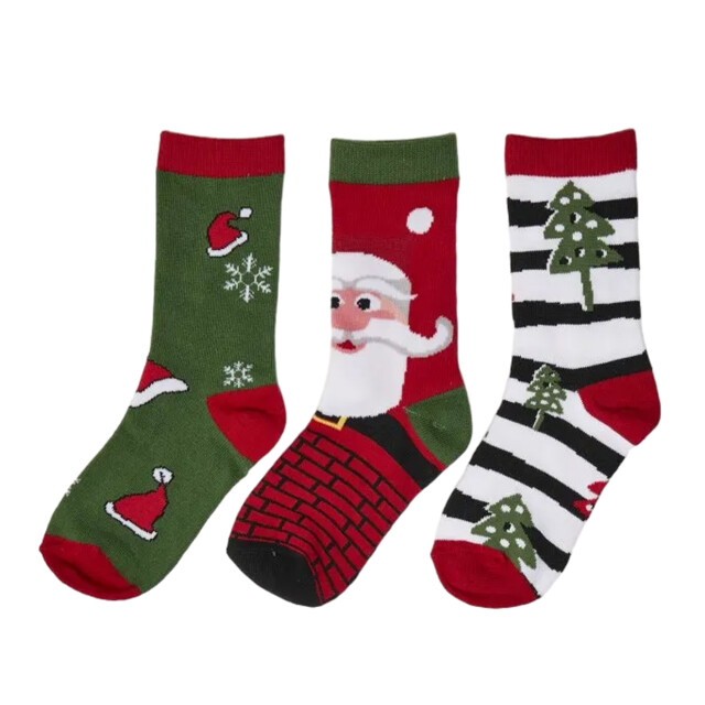 Urban Classics Kerstman uniseks volwassen kerstman sokken (set van 4) UTTN613_multicoloured large
