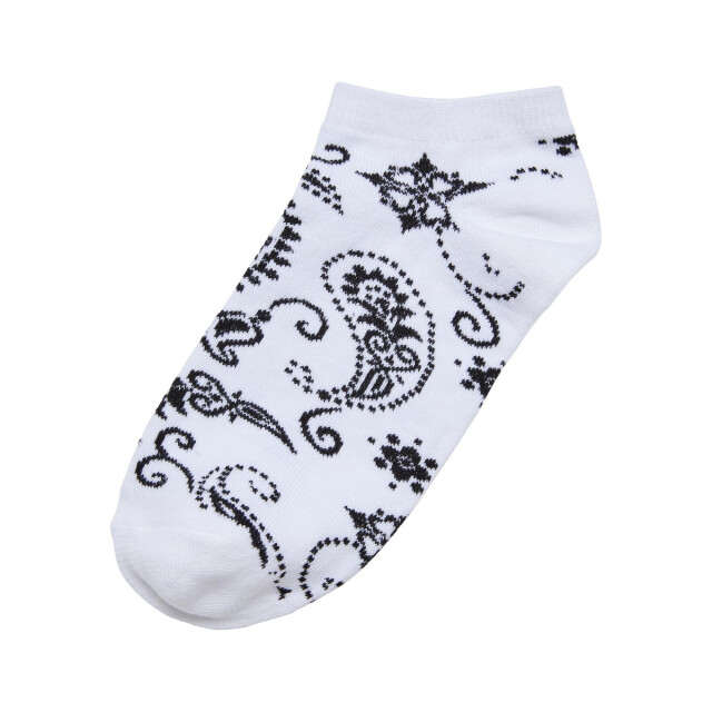 Urban Classics Heren bandana print no-show sokken (set van 5) UTTN623_white large