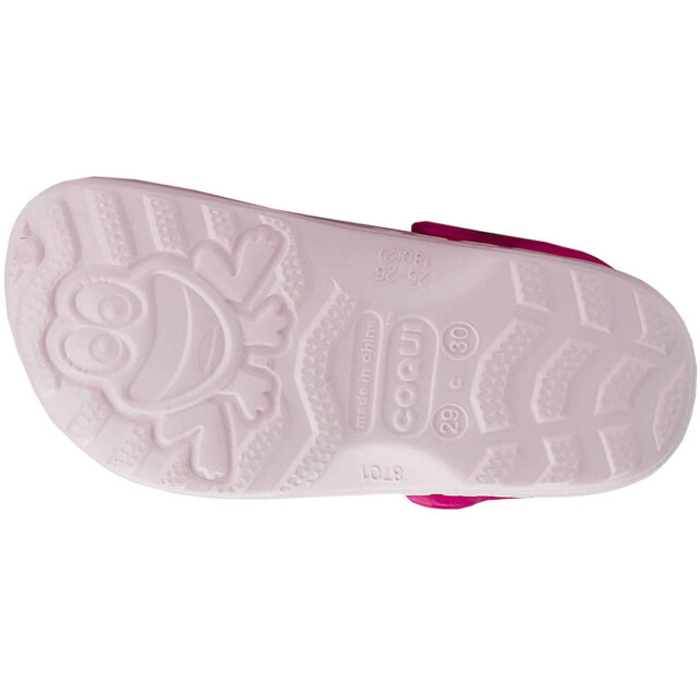 Coqui Kinder/kinder kleine kikker klompen UTMR2126_pink large