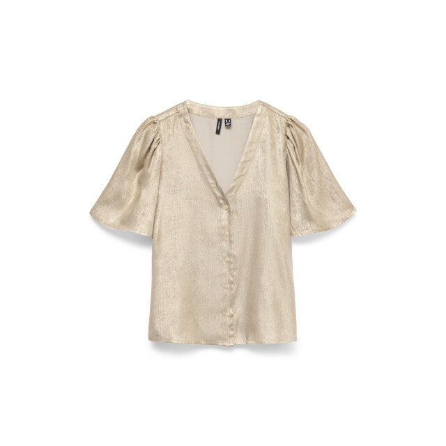 Vero Moda Vmamalia ss v-neck top exp goudkleurig 4319.96.0030 large