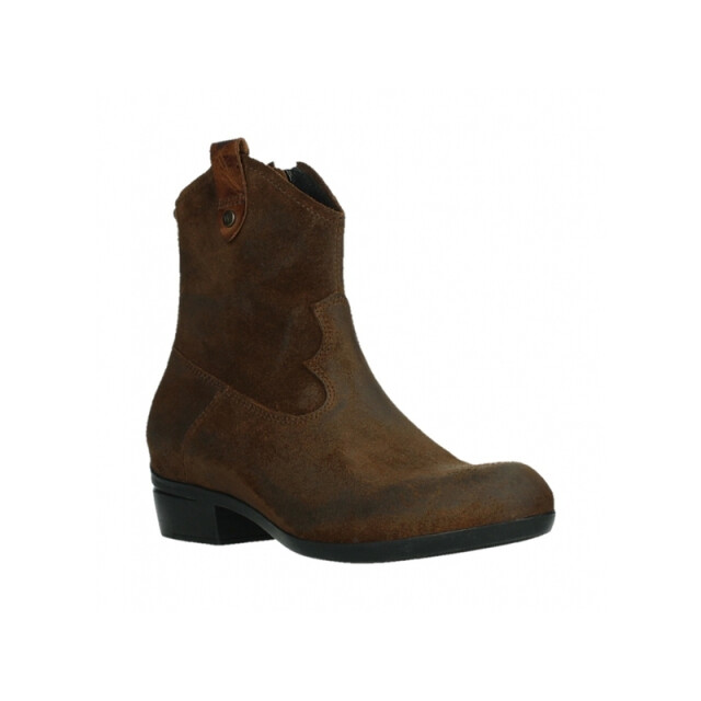 Wolky 00960 Finley Liverpool suede Enkellaarzen Bruin 00960 Finley Liverpool suede large