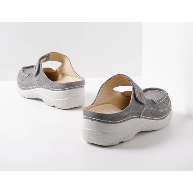 Wolky Wolky 06227 Roll Slipper Muiltjes Grijs Wolky 06227 Roll Slipper large