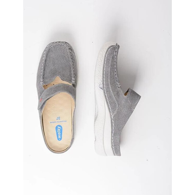 Wolky Wolky 06227 Roll Slipper Muiltjes Grijs Wolky 06227 Roll Slipper large