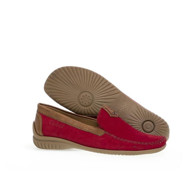 Gabor 46.090 Mocassins Rood 46.090 large