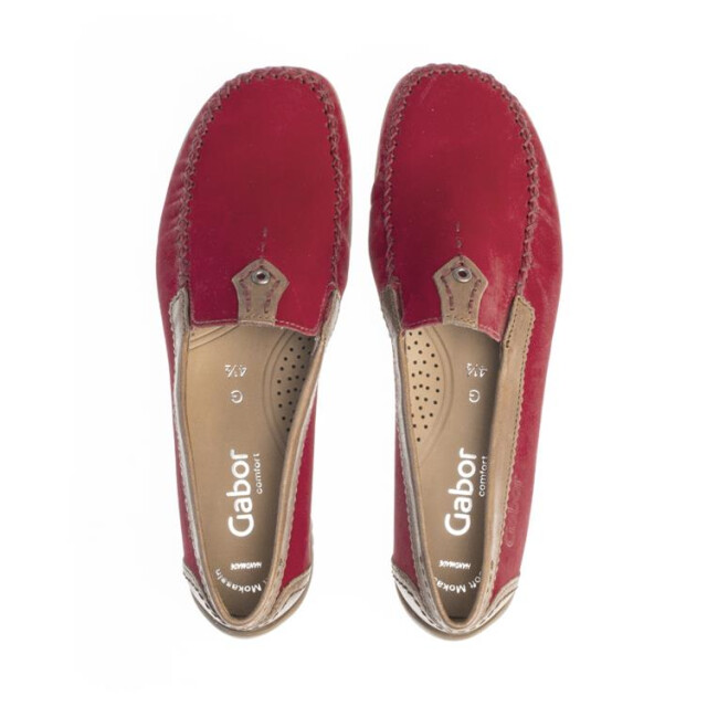 Gabor 46.090 Mocassins Rood 46.090 large