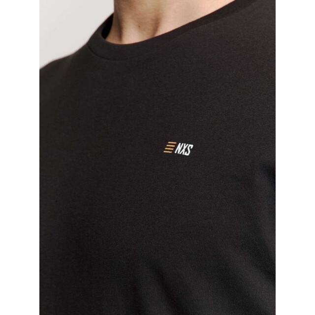 No Excess T-shirt crewneck solid basic black N3401D-020 large