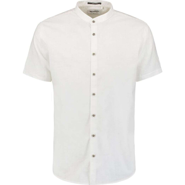 No Excess Shirt short sleeve granddad solid w white 27480322SN-010 large