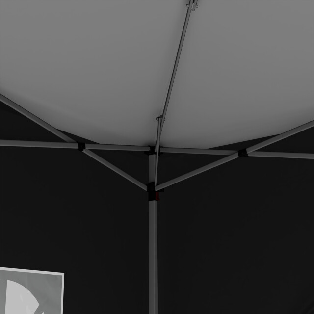 4goodz Outsunny partytent 3x3 m opvouwbaar met 4 zijwanden - 3208066 large