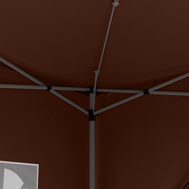 4goodz Outsunny partytent 3x3 m opvouwbaar met 4 zijwanden - 3208067 large