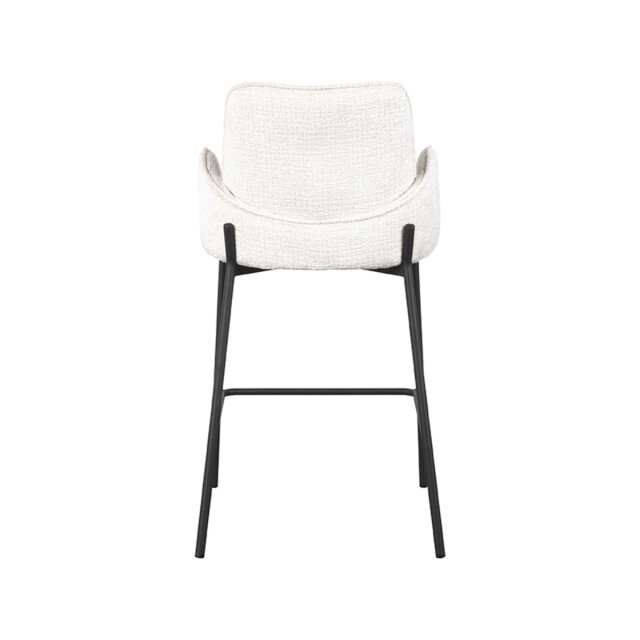 Label51 Barkruk joni crème fluweel zithoogte 65 cm set van 2 3183494 large