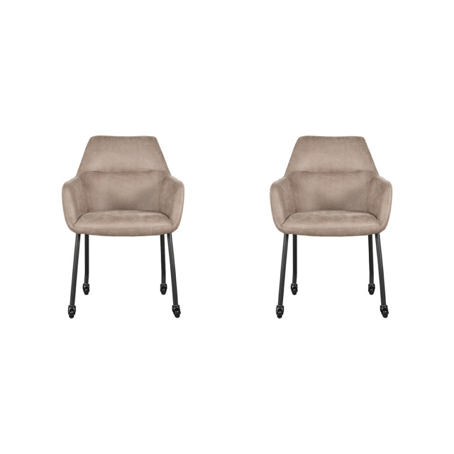 Label51 Eetkamerstoel lenny - micro suede set van 2 3183503 large