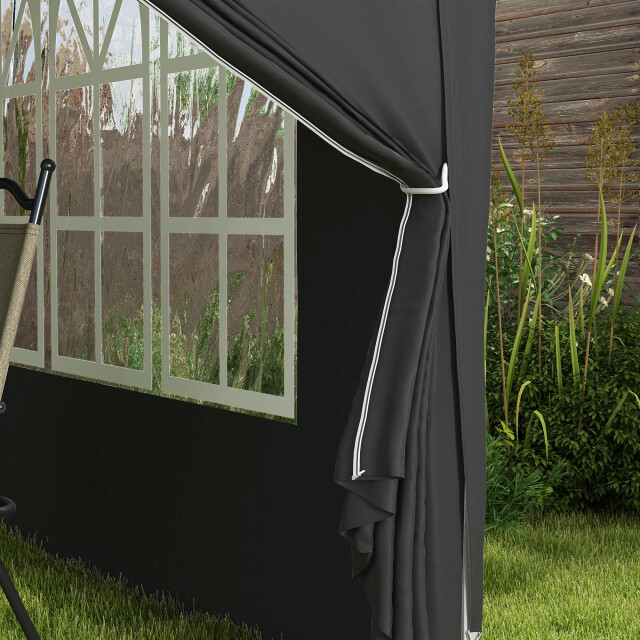 4goodz Outsunny partytent 3x3 m opvouwbaar met 4 zijwanden - 3208066 large