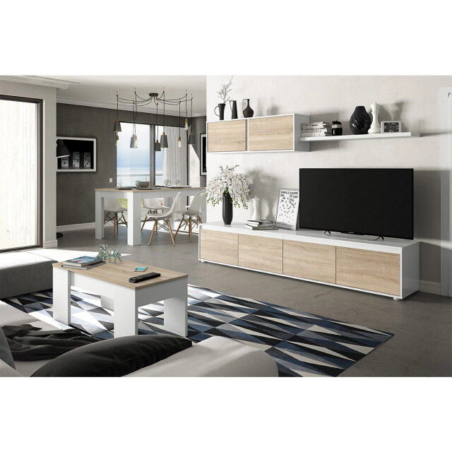 CaliCosy Salontafel met opklapbaar blad l100 cm alida 2930191 large