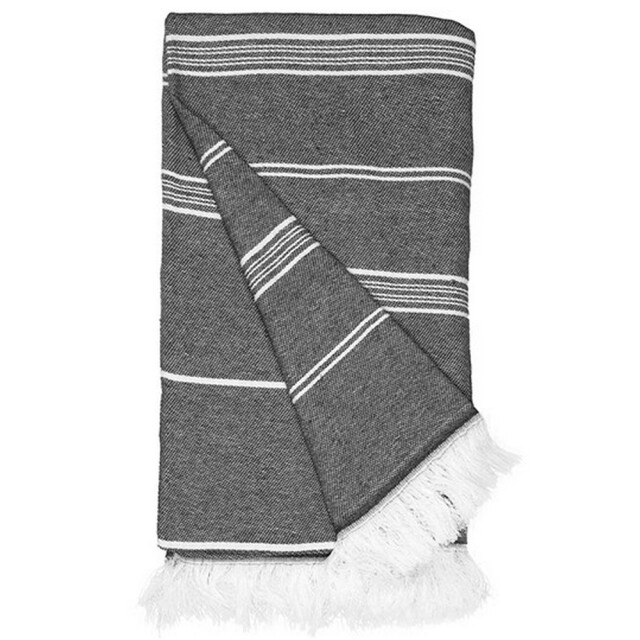 The One Towelling Hamam gerecyclede handdoek UTLT3393_steelgrey large