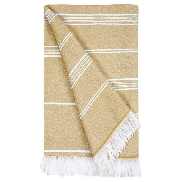 The One Towelling Hamam gerecyclede handdoek UTLT3393_beige large