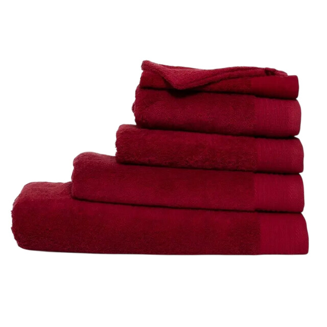 The One Towelling Luxe badhanddoek UTLT3860_burgundy large