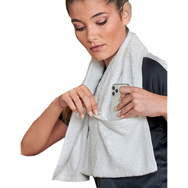 Towel City Zak gym towel UTLT3256_white large