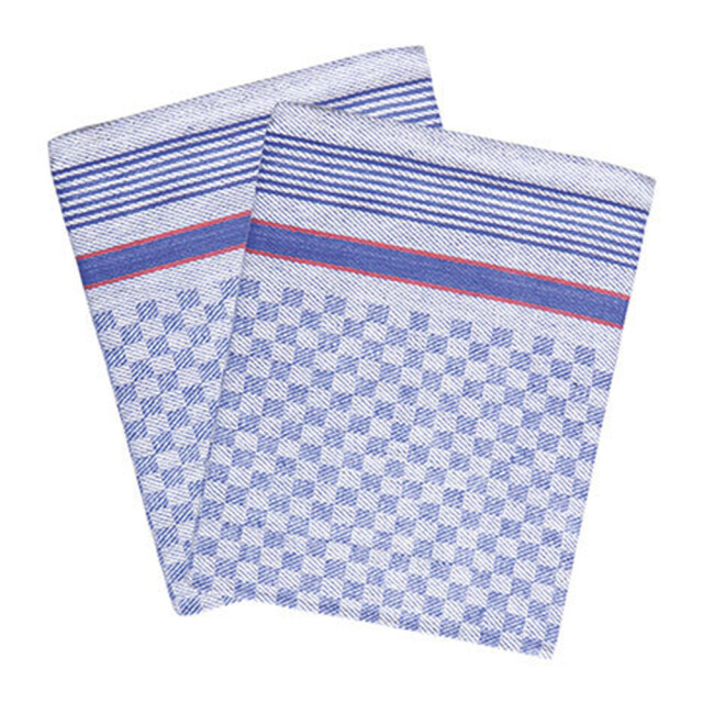 Karlowsky Geruite pit handdoek (set van 10) UTLT2983_blue large