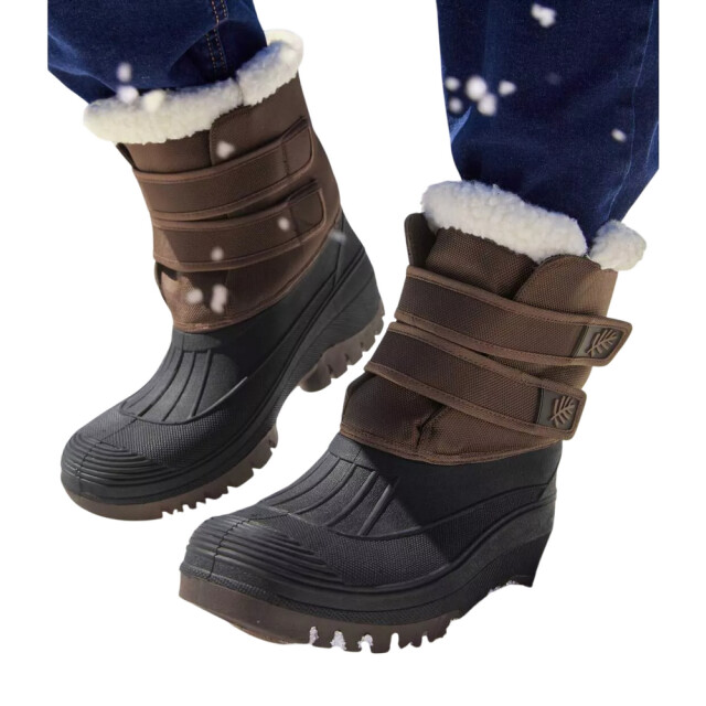 Atlas For Men Heren faux sherpa gevoerde snow boots UTAF1921_brown large