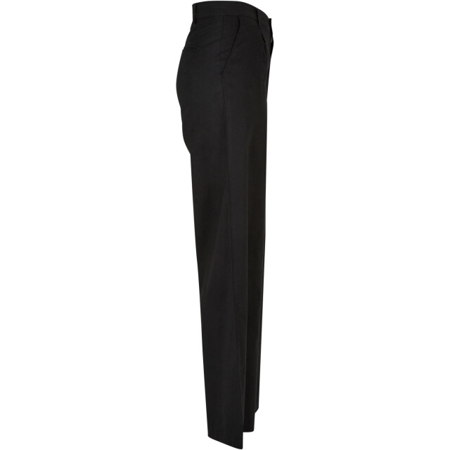 Urban Classics Dames linnen hoge wijde broek UTTN454_black large