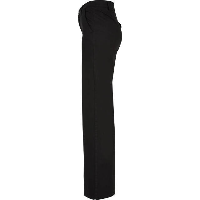 Urban Classics Dames hoge taille wijde pijpen chinos UTTN720_black large