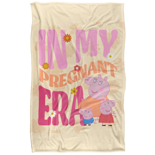 Peppa Pig Zwangere tijdperk mummie varken deken UTTV19294_white large